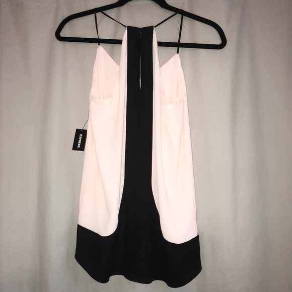 Silky Pink and Black Top! - Picture 3 of 3